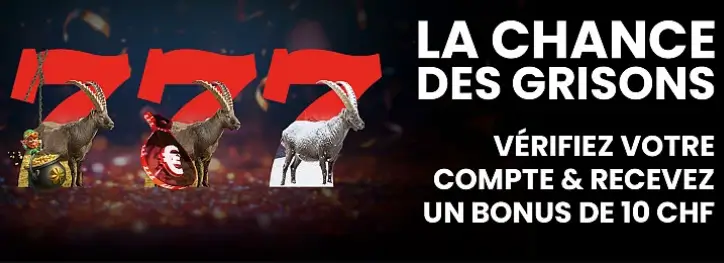 bonus sans dépôt ch