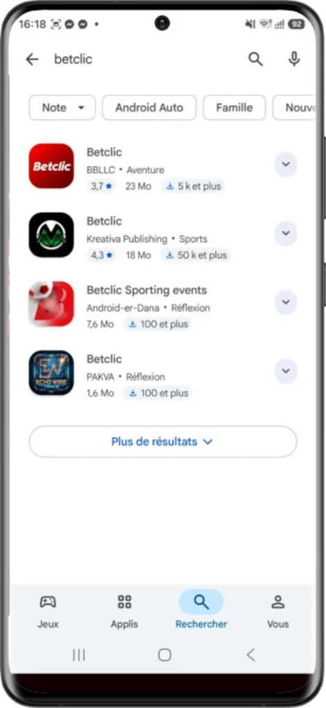 casino sur android depuis google play store étape 2
