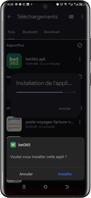 installation apk casino étape 5