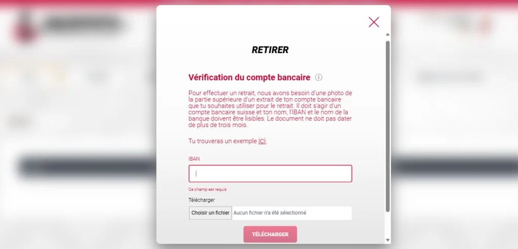 retrait casino en ligne légal suisse