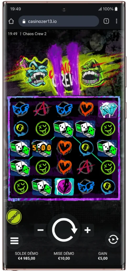 slot sur android