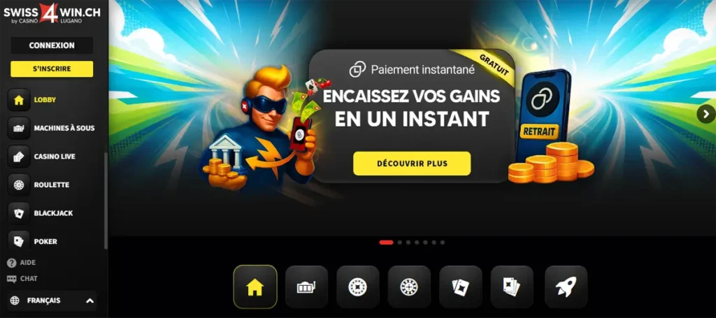 swiss4win casino live suisse