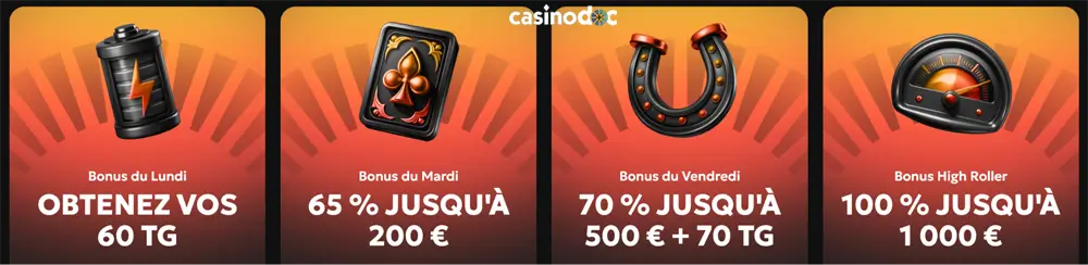 autres promotions gxbet