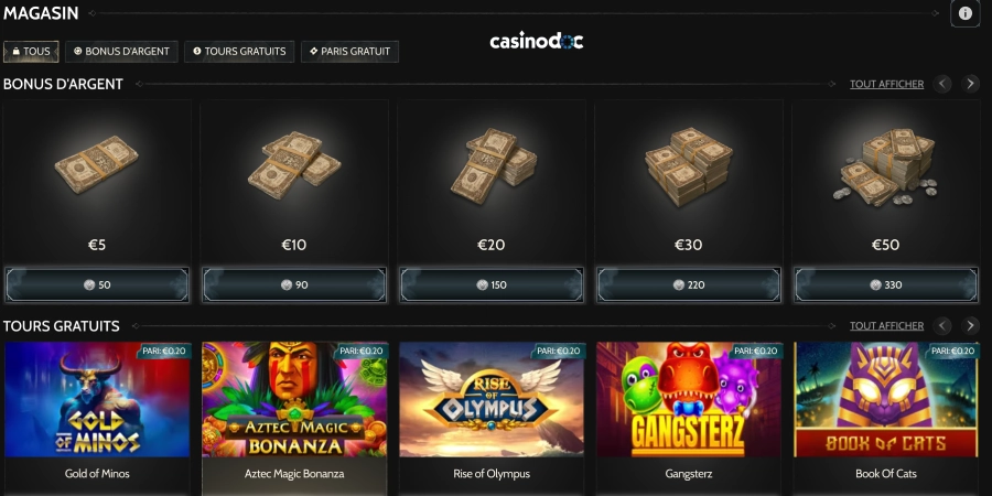 boutique godz casino
