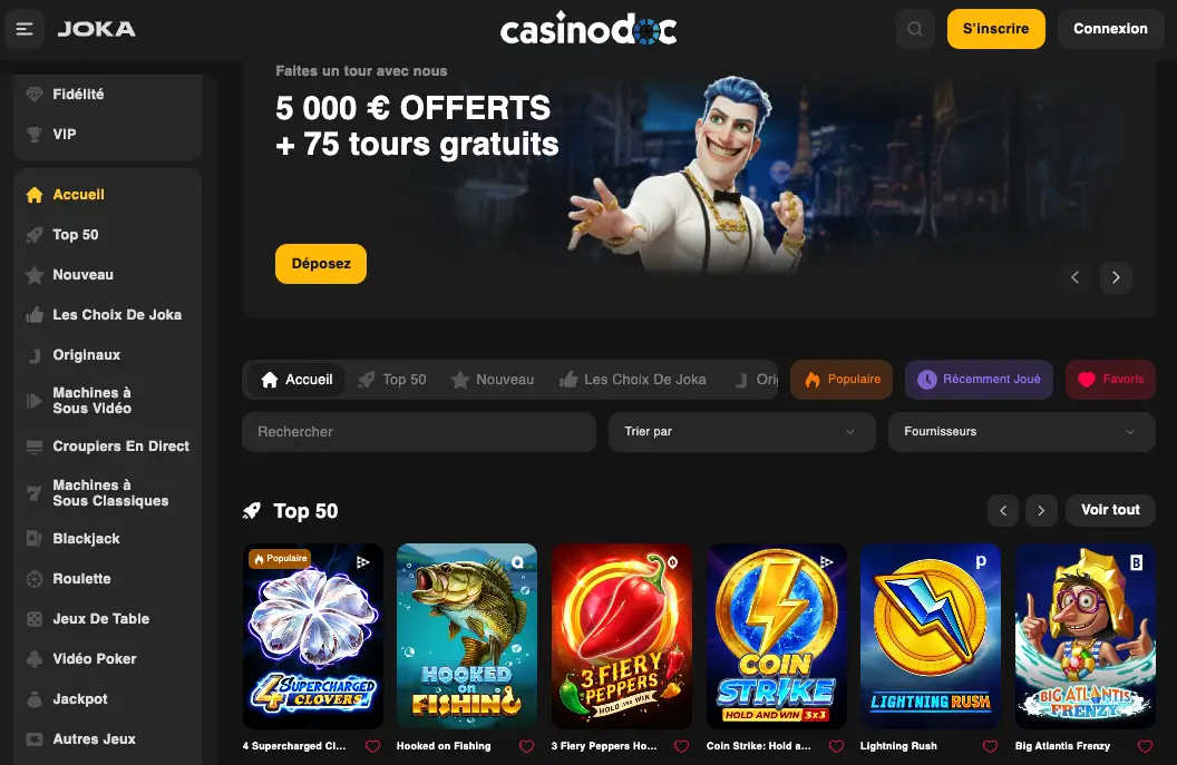 inscription-etape-1-joka-casino-live