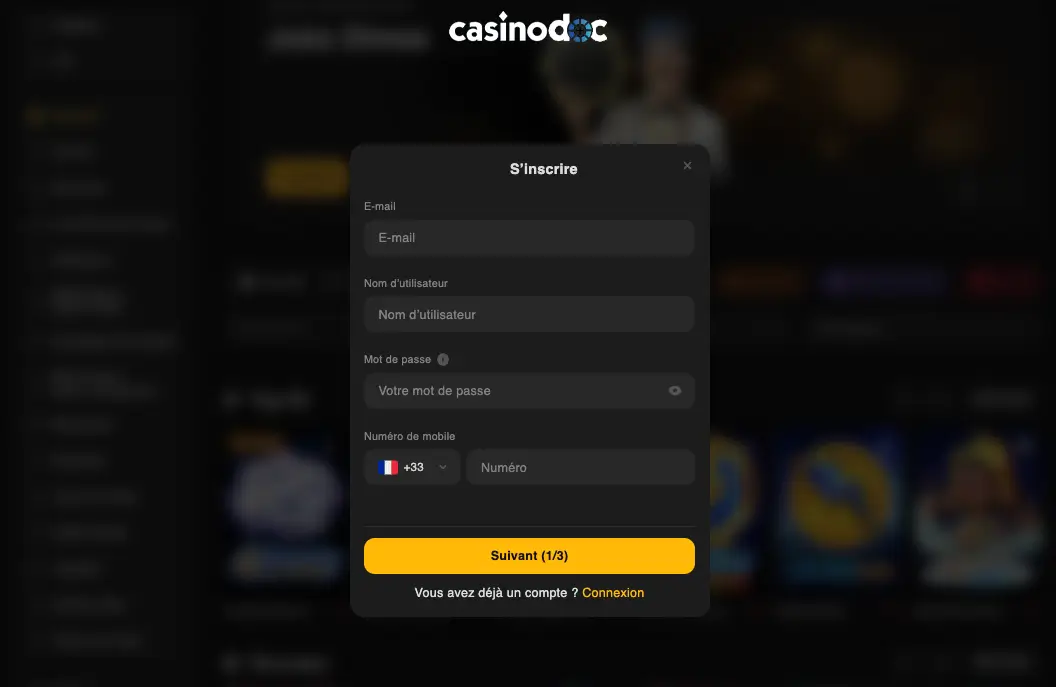 inscription-etape-2-joka-casino-live