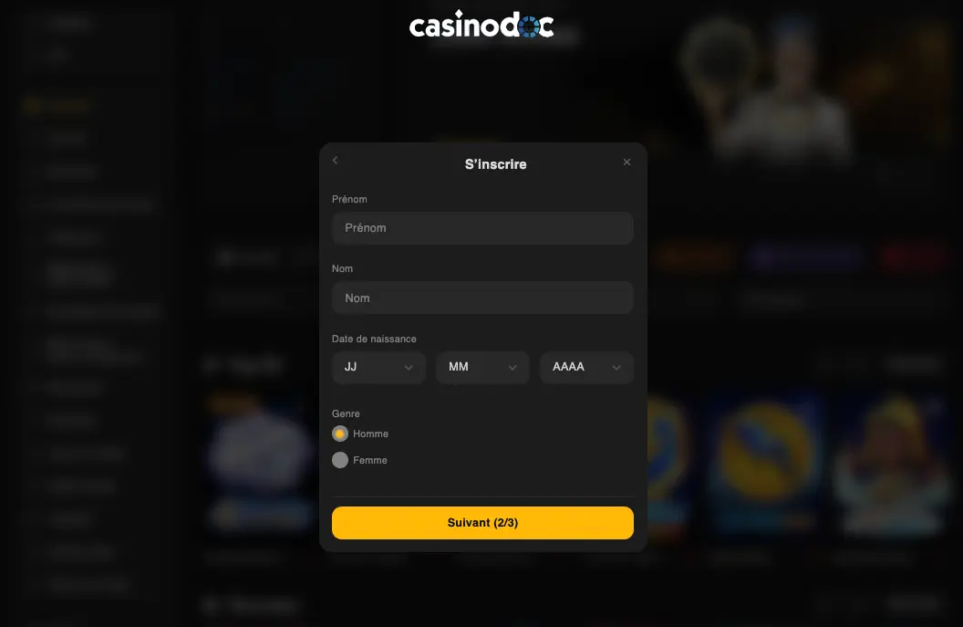 inscription-etape-3-joka-casino-live
