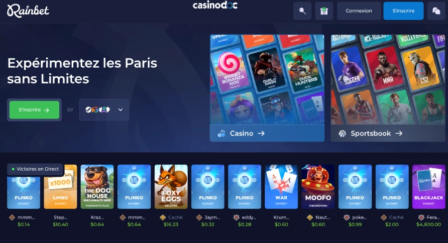 inscription-etape1-rainbet-casino