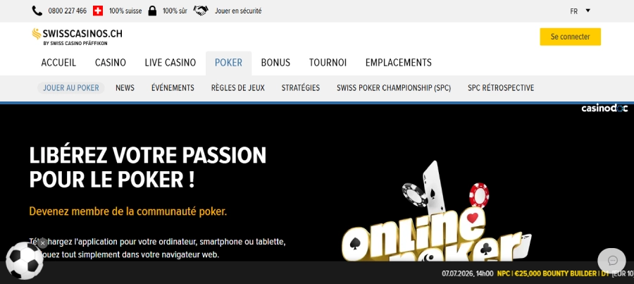 swisscasino poker